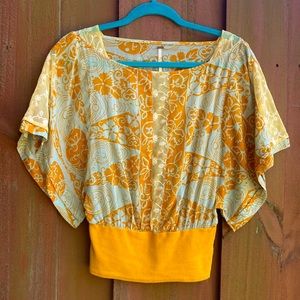 Free People Bohemian Peasant Top